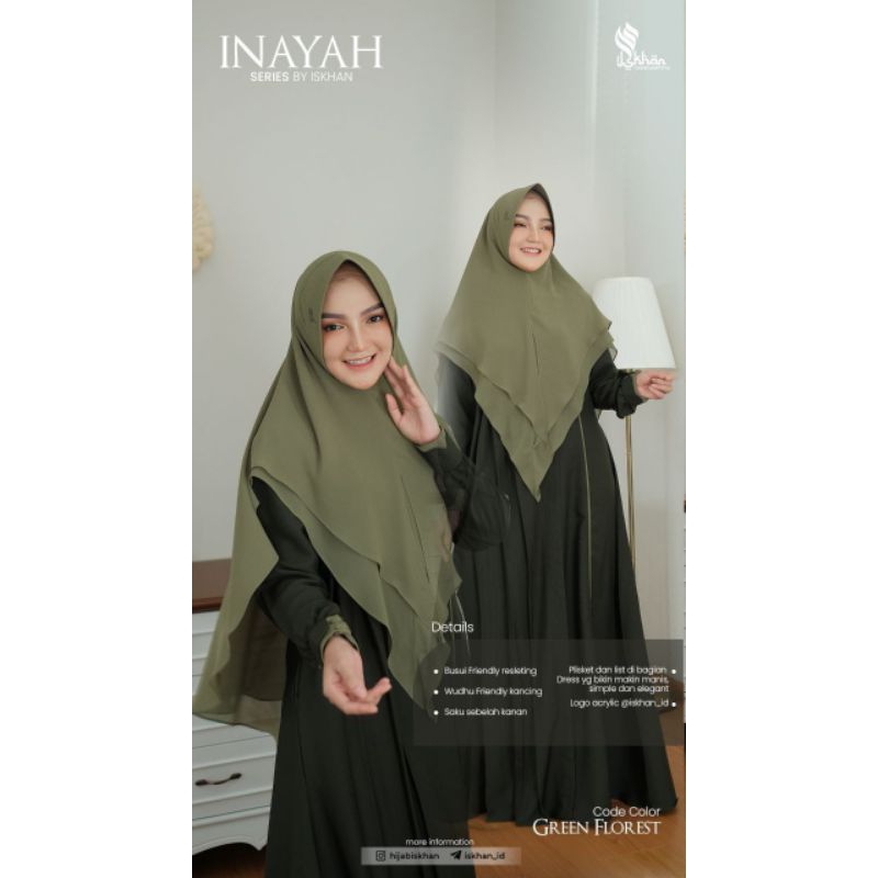 Readystok Gamis Inayah Series by Iskhan Original