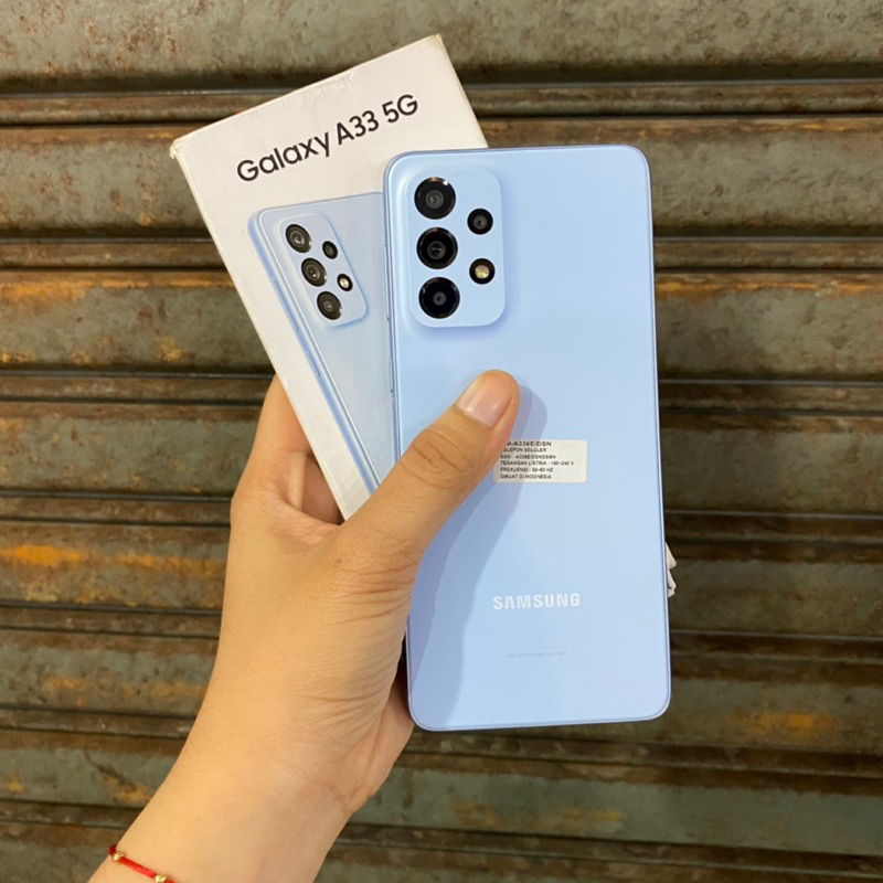 Samsung A33 5g 8/256gb second bekas pakai resmi sein mulus fullset original