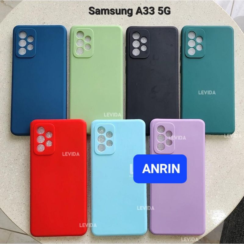 SAMSUNG A33 5G CASE MACARON SQUARE ANTI DEBU CASING SOFTCASE SILIKON