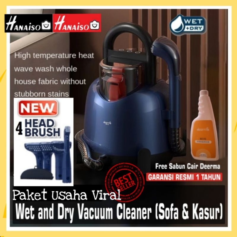 Medan 3in1 Semprotan + Vacuum Ekstraktor  Extractor Cleaner Tungau Paket Steam Spray Sofa Kasur Jok Karpet Basah Wet Dry Kering 2 in 1 Mesin Alat cuci Karpet Ambal Deerma BY200 BY100