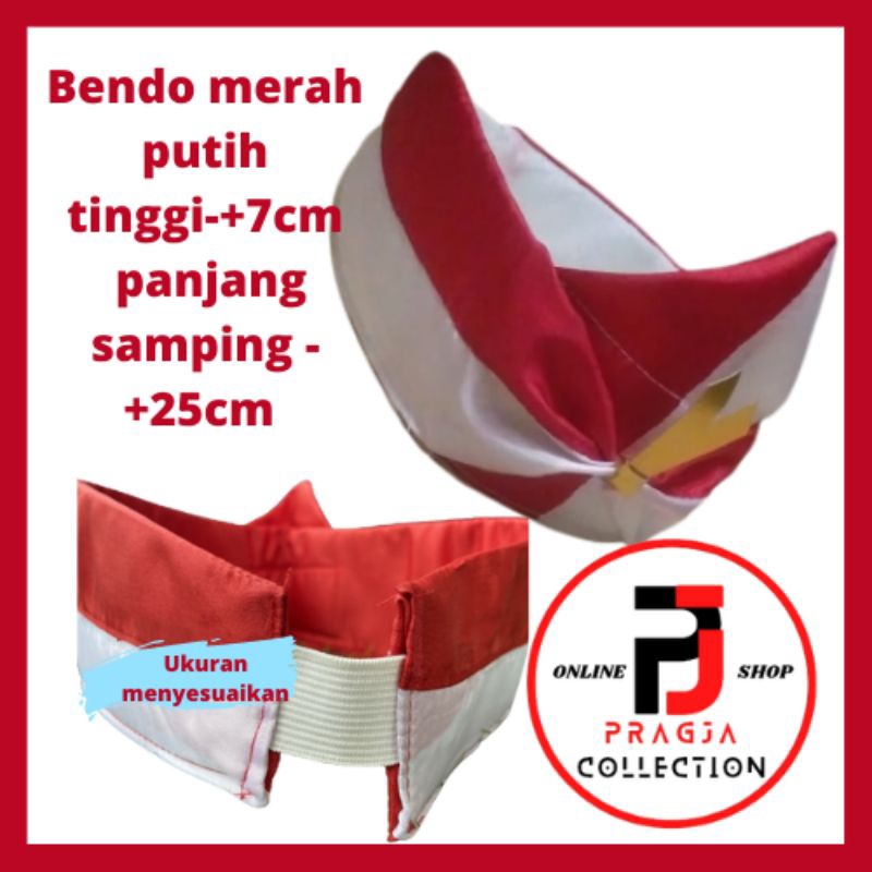 Ikat kepala merah putih bendo merah putih