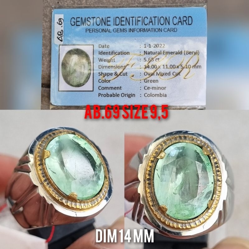 AB.69 SUPER MURAH # NATURAL JAMRUD COLOMBIA HQ
# EMERALD BERYL CE.MINOR LENGKAP DENGAN MEMO 
# LUSTE