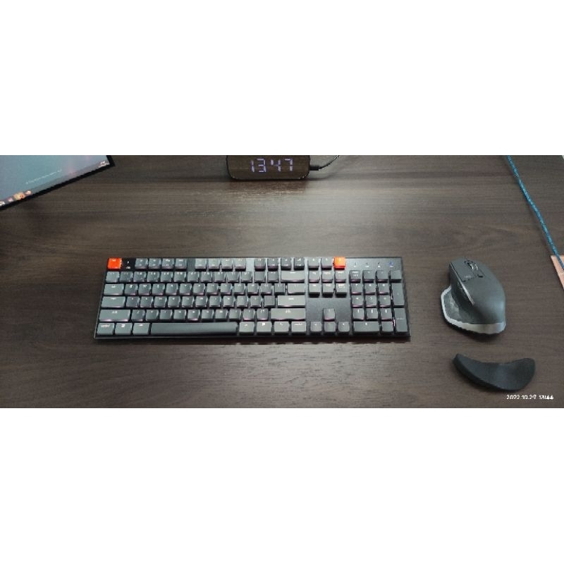 Keychron K5 Keyboard Mekanis Nirkabel 108 Tombol RGB LSA White