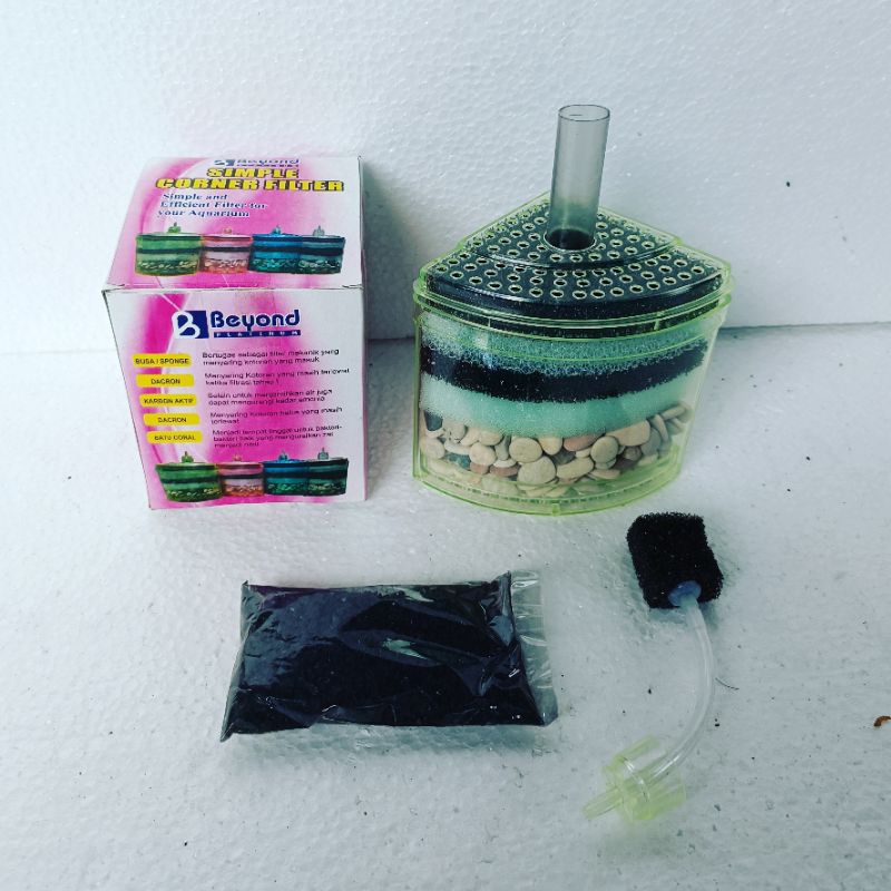 SIMPLE CORNER FILTER BEYOND filter sudut aquarium akuarium aerator airpump filter