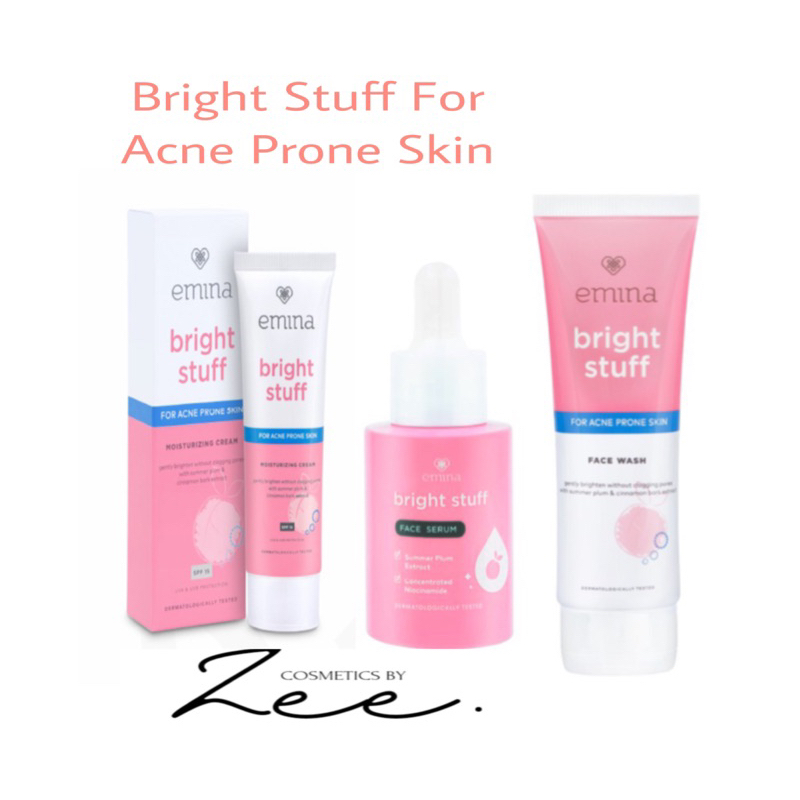 Emina Paket Bright Stuff For Acne Prone Skin 3 item