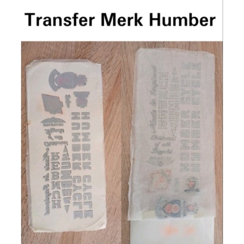 TRANSFER MERK HUMBER STIKER MERK HUMBER TM SEPEDA ONTHEL TRANSFER MERK SEPEDA ONTHEL HUMBER