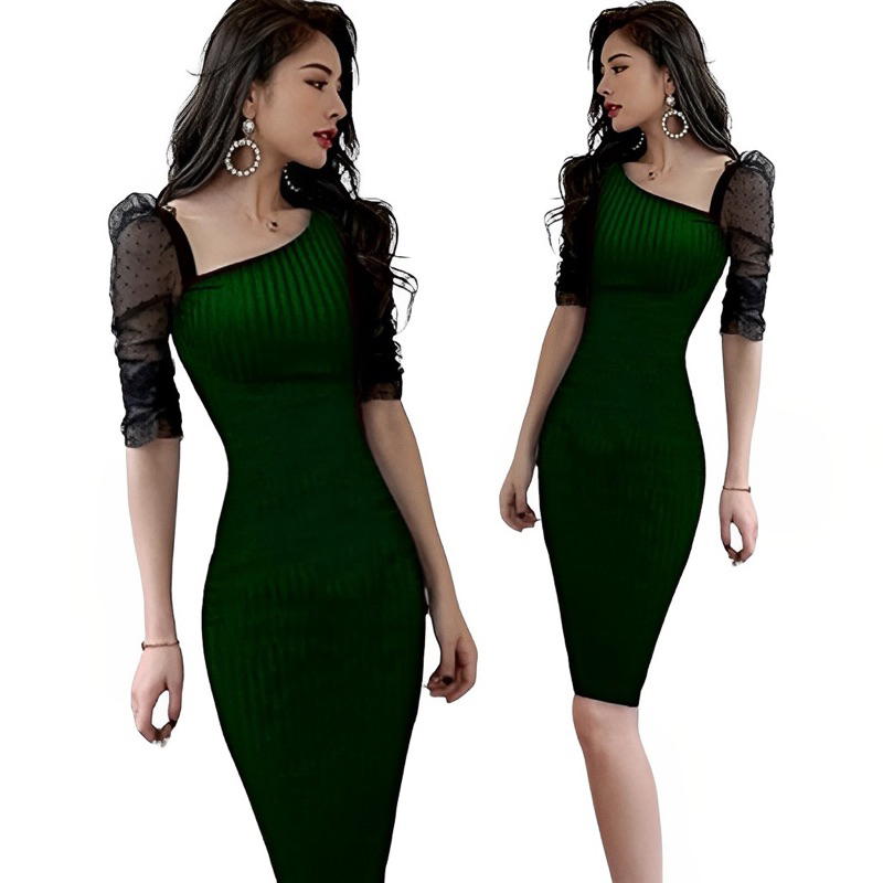 POPI DRESS BODYCON KOREA BRUKAT