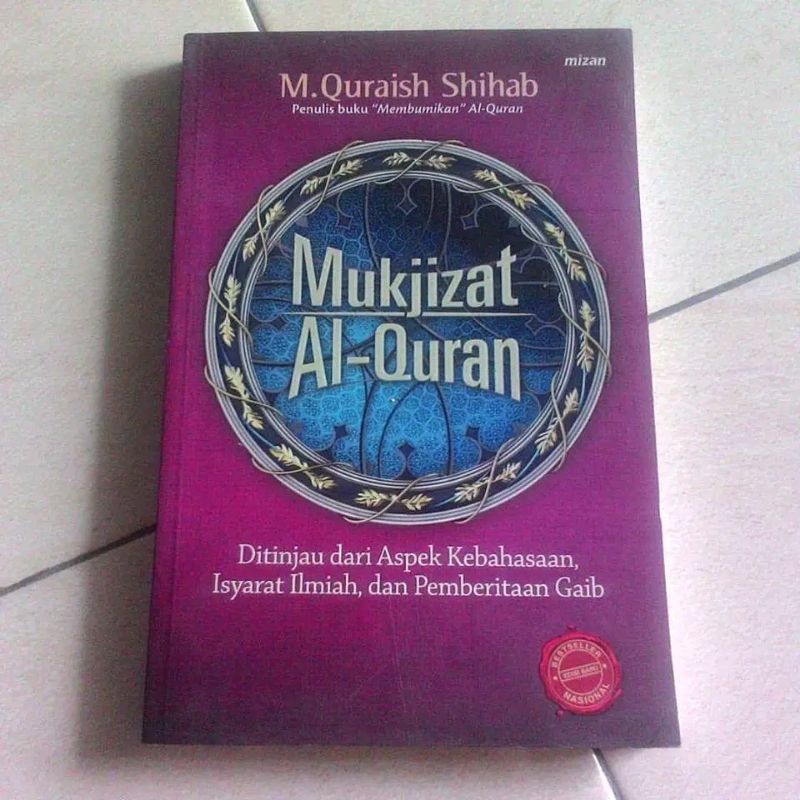 Original Edisi Langka Cover Merah HVS Putih Mukjizat Al-quran karya M. Quraish Shihab