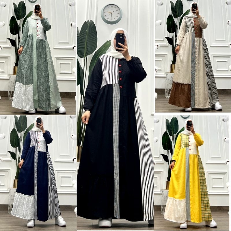 GAMIS SEMUT ORIGINAL/GAMIS SAINA BY SEMUT/GAMIS KATUN KOMBINASI/GAMIS EDISI IED