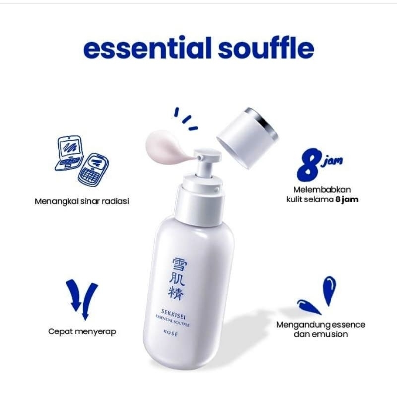 Kose Sekkisei Essential Souffle 140ml / Emulsion / Moisturizer