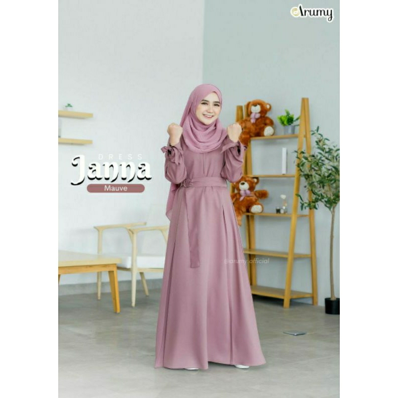 JANNA DRESS BY ARUMY |dress wanita | dress only |gamis terbaru