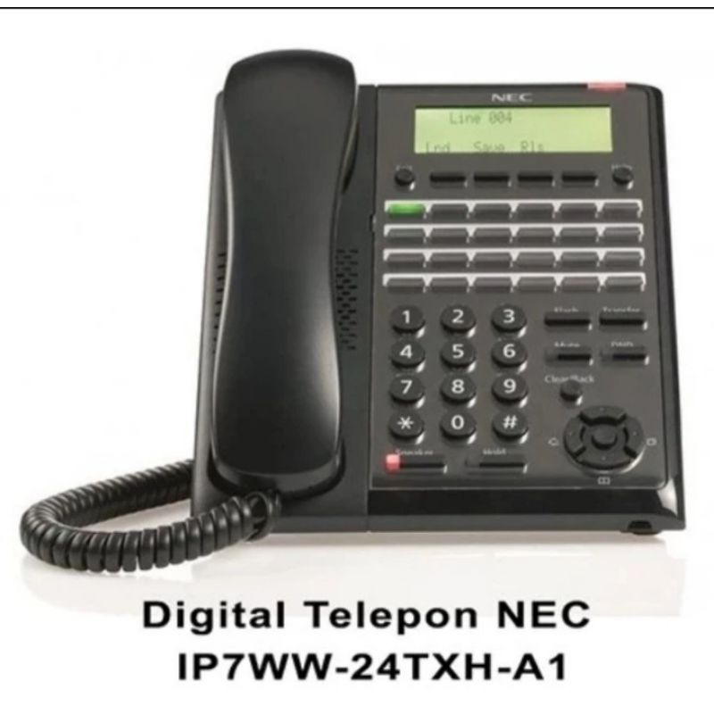 TELEPON DIGITAL NEC IP7WW - 24TXH - Hitam - Untuk PABX NEC