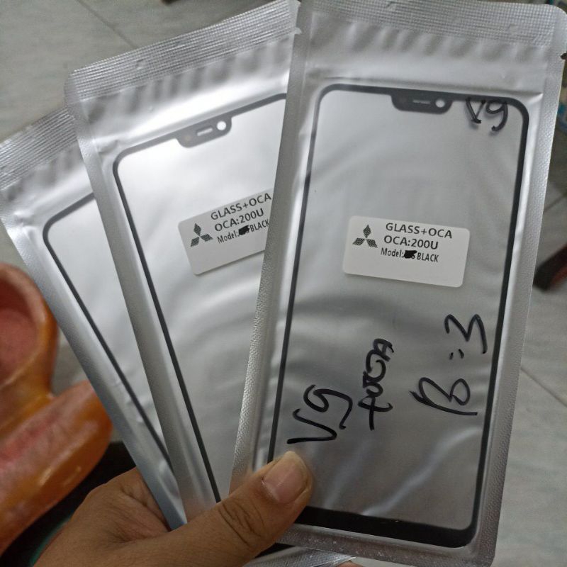 Glass kaca touchscreen Vivo V9 +Lem OCA Kaca touchscreen Vivo V9