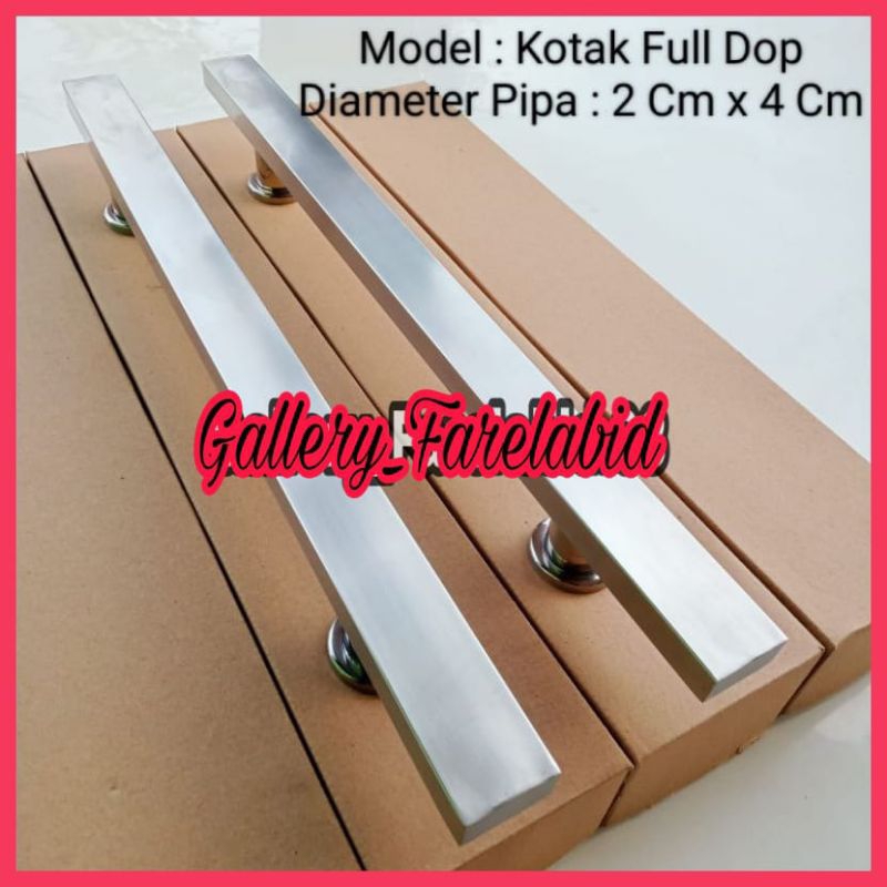 1 Meter Handle Pintu Rumah Stainless Gagang Pintu 100 Cm Pegangan Tarikan Pintu Kupu Tarung Minimalis