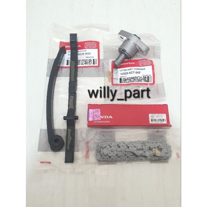 Paket Tensioner Rantai keteng + Tonjokan Tensioner + Karet Lidah Tensioner Gl Pro Neotech Megapro La