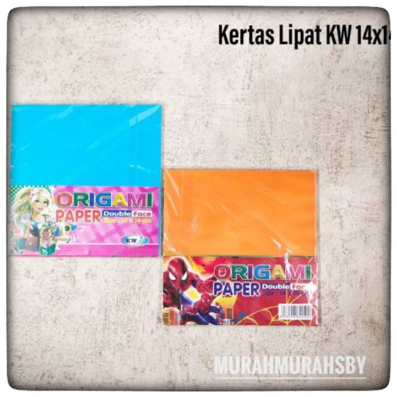 

Kertas Lipat / Origami Paper Prime Warna Fluorescent 2 Sisi 14 x 14