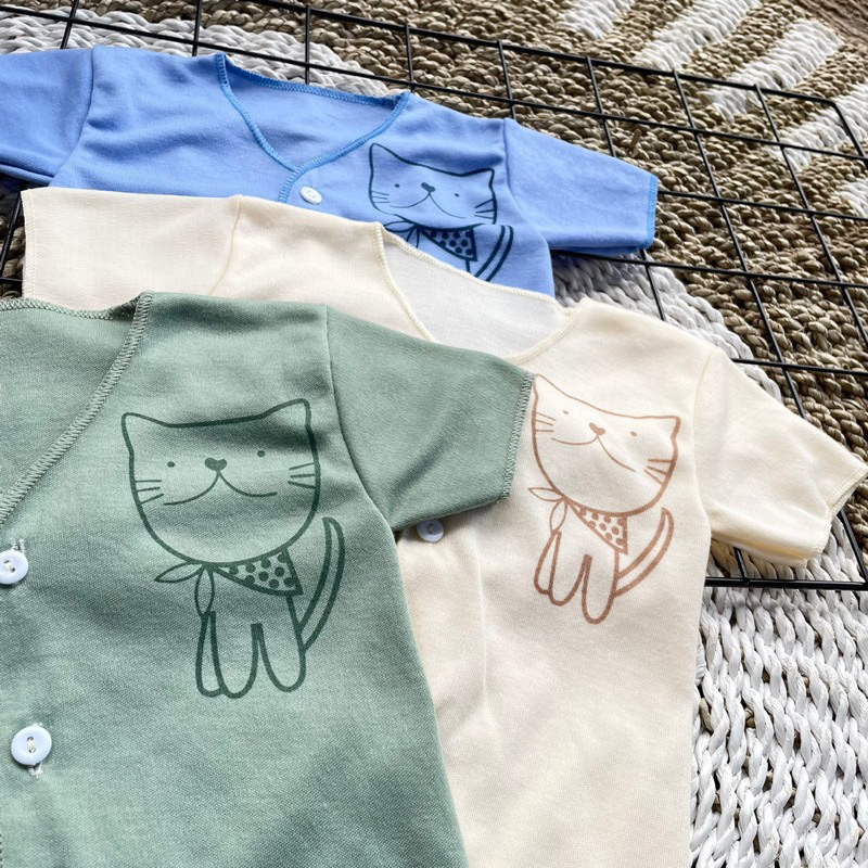 3 PCS Baju Lengan Pendek Bayi Bayi Atasan Bayi Baju Newborn Baju Bayi Baru Lahir Gift Bayi Hadiah Lahiran Bayi baju bayi lengan Pendek ASYAM BABY