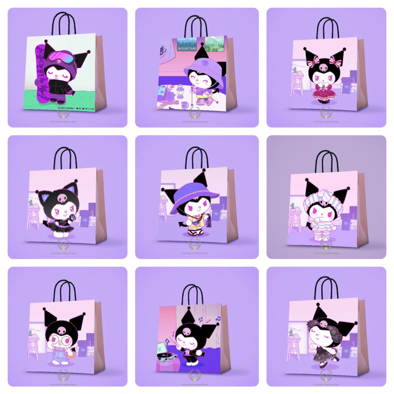 

Paper Bag Custom Cheviostar Kuromi Goodie Bag Hampers Ulang Tahun Anak Tas Kado Tas Kertas Shopping Bag