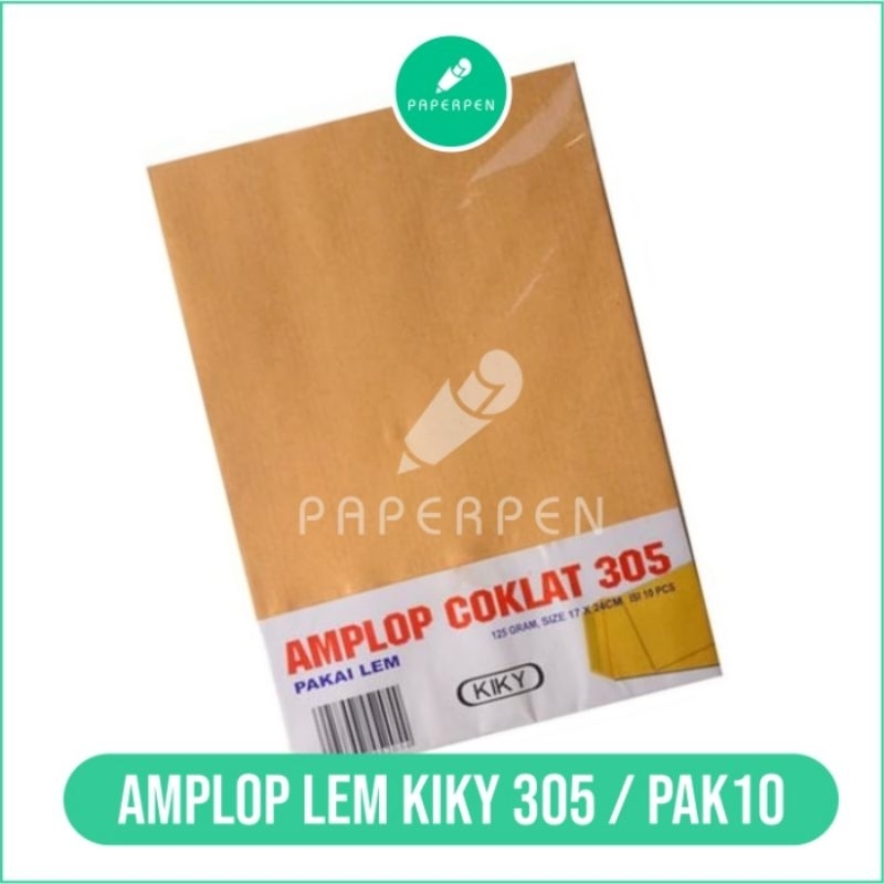 Amplop Coklat Lem Kiky 305/Amplop Kertas Coklat