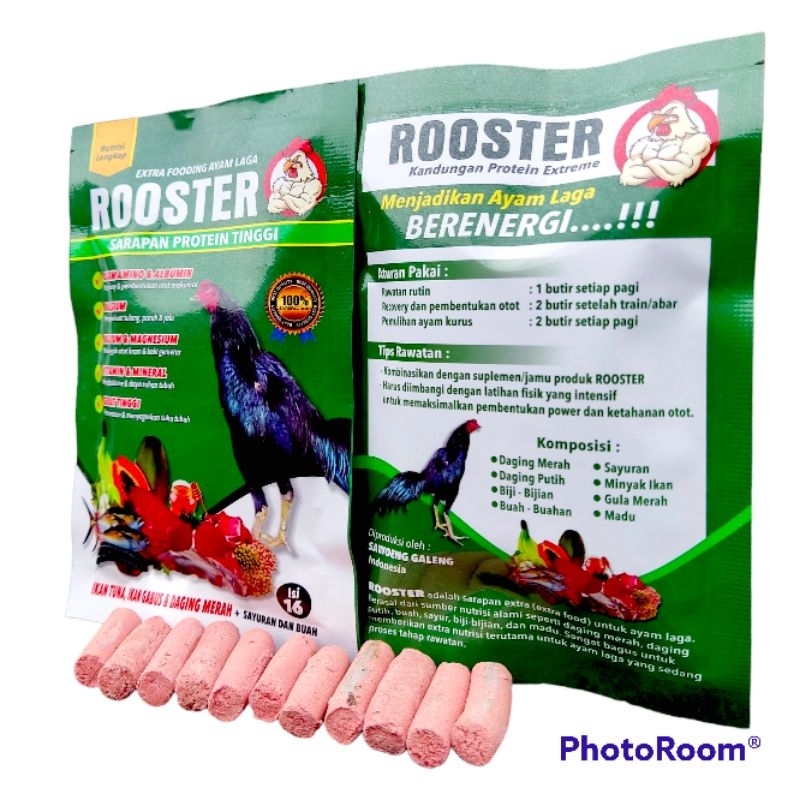 ROOSTER EXTRA FOODING AYAM LAGA ISI 16 BUTIR