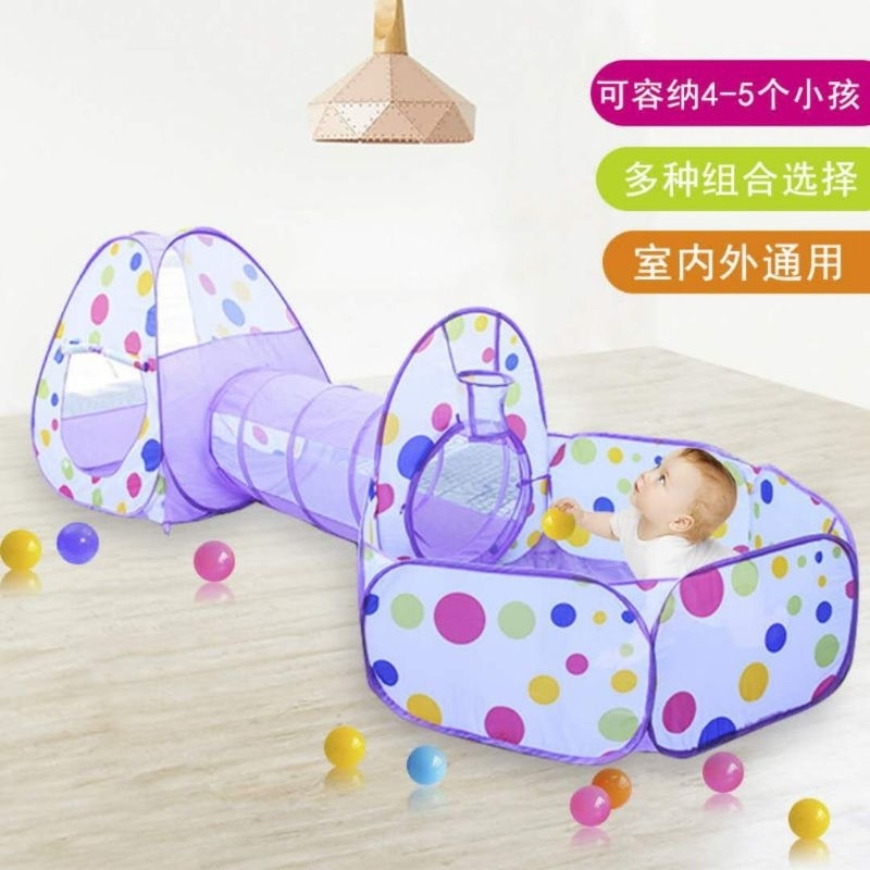Tenda Keranjang Terowongan Anak/ Terowongan Anak Mainan Anak Sensory Play