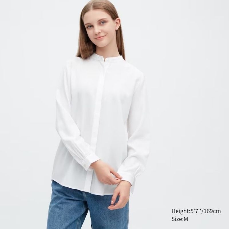 Gu by unq* rayon longsleved blouse