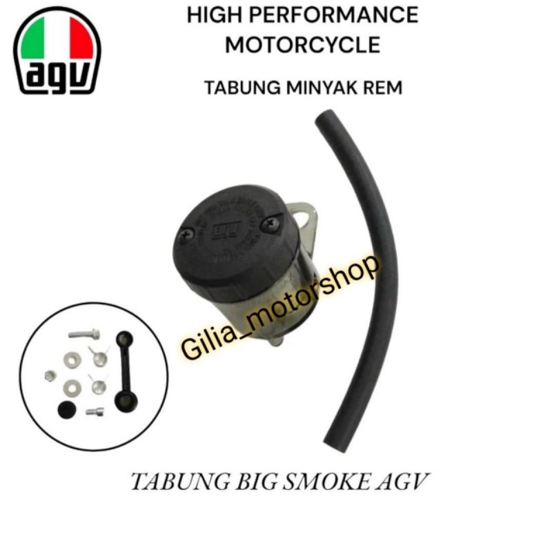 Tabung minyak Smoke Besar AGV Racing Tabung minyak Rem Big Smoke plus Selang Universal Motor