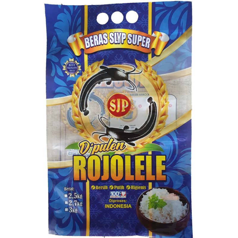 

50Pcs Kemasan Beras Rojolele 2,5kg -3kg