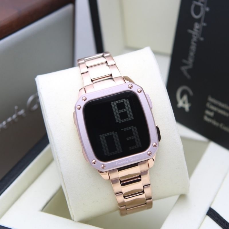 JAM TANGAN WANITA ALEXANDER CHRISTIE AC 9353 ROSEGOLG PINK AC 9353 ORIGINAL