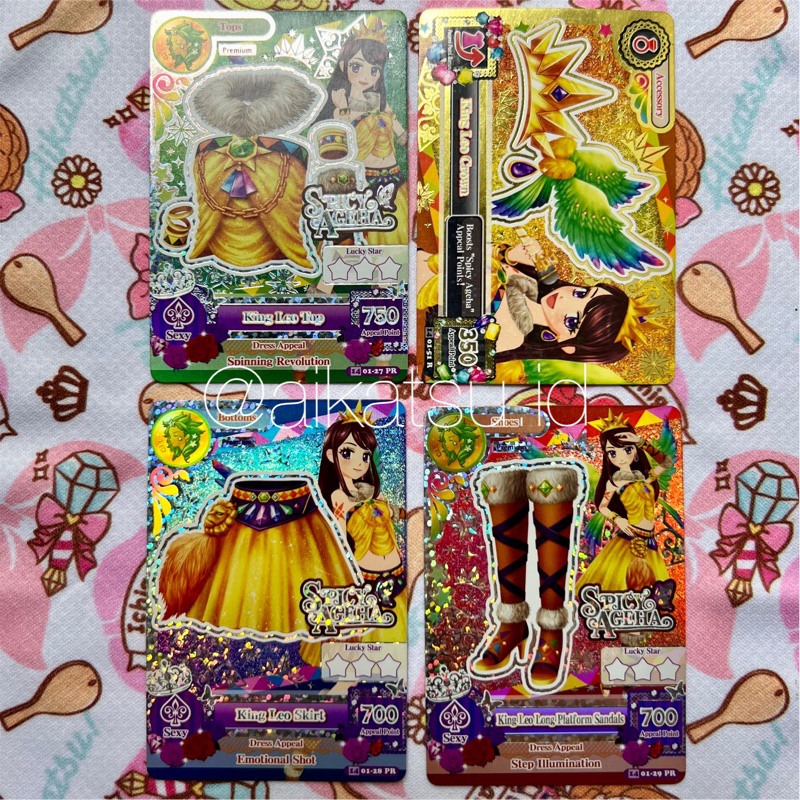 Kartu Aikatsu Premium King Leo Set