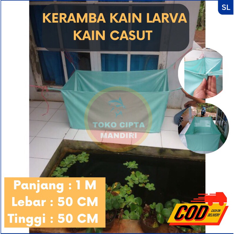 keramba ikan keramba ikan larva 1x50x50 kain casut keramba ikan kecil