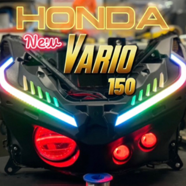 HEADLAMP VARIO 150 New CUSTOM PROJIE BILED PLUS LASER D2 ALIS RGB MATRIX PNP NEW VARIO 125 DAN VARIO