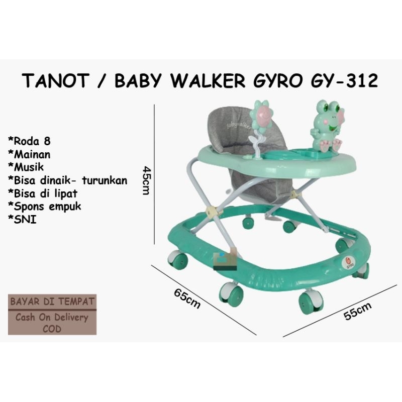 BABY  WALKER GYRO FROG GY-312(BRAC1131)