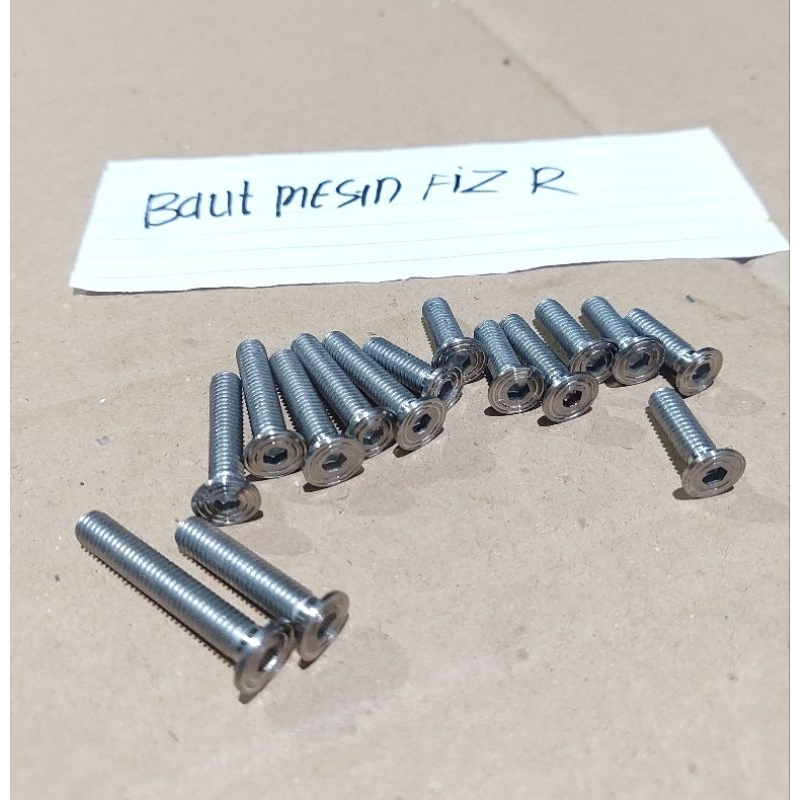 Baut L stainles blok mesin fiz R bak kopling bak mahnit model slim