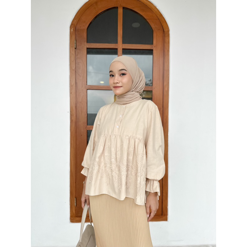 DIANA BLOUSE / blouse bordir / blouse katun