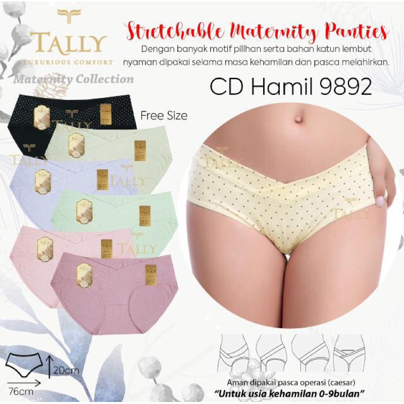 Celana Dalam CD Hamil Maternity Tally 9892 / 9870 / 9848 / 9850