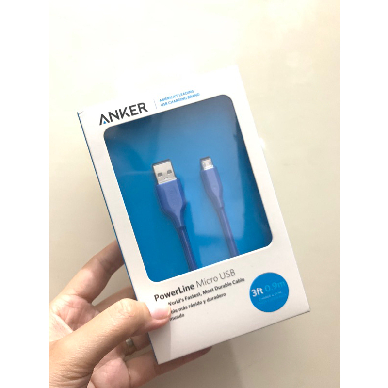 Anker PowerLine Micro USB Cable 3ft Kabel Data Charger