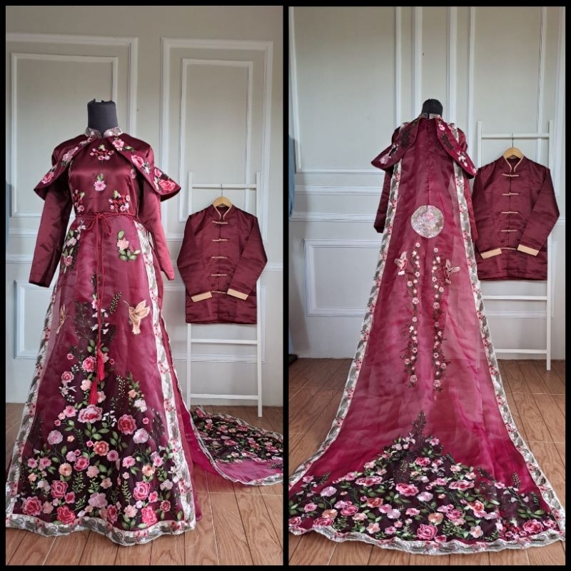 Cheongsam dress couple / Baju china chinese / sangjit / qipao