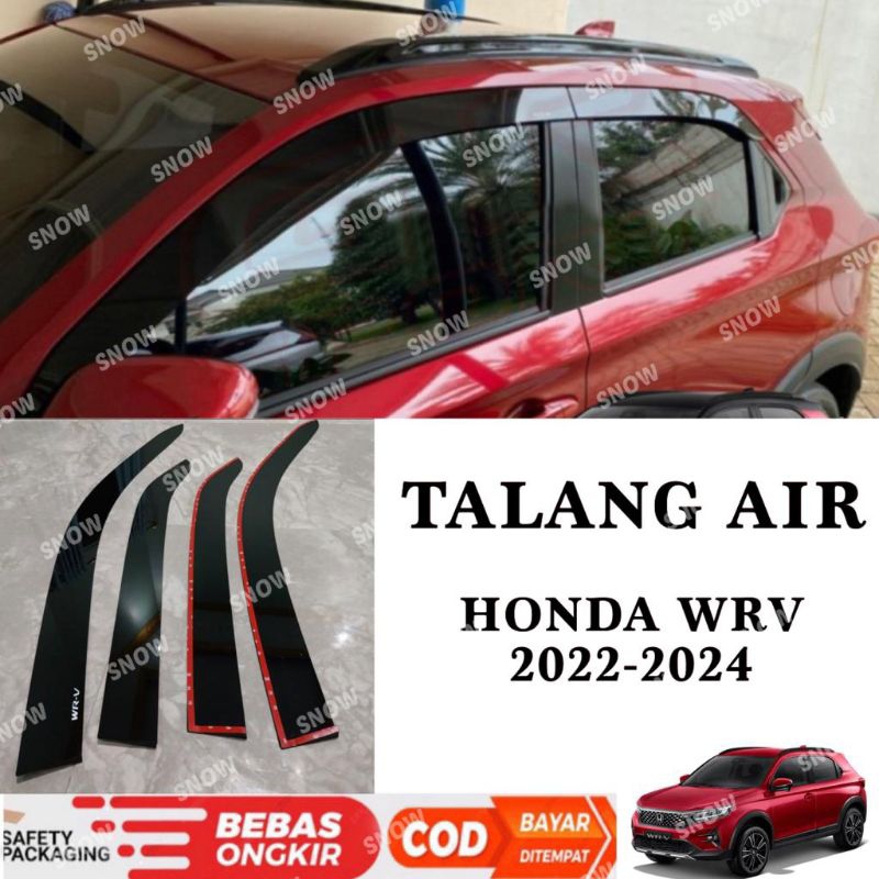 Talang Air Honda WRV WR-V 2022 2023 2024 Up Side Visor Hitam