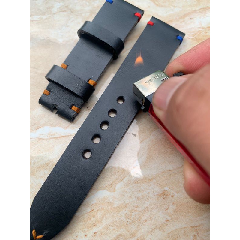 Strap Tali jam tangan kulit sapi asli genuine lether Handmade berkualitas