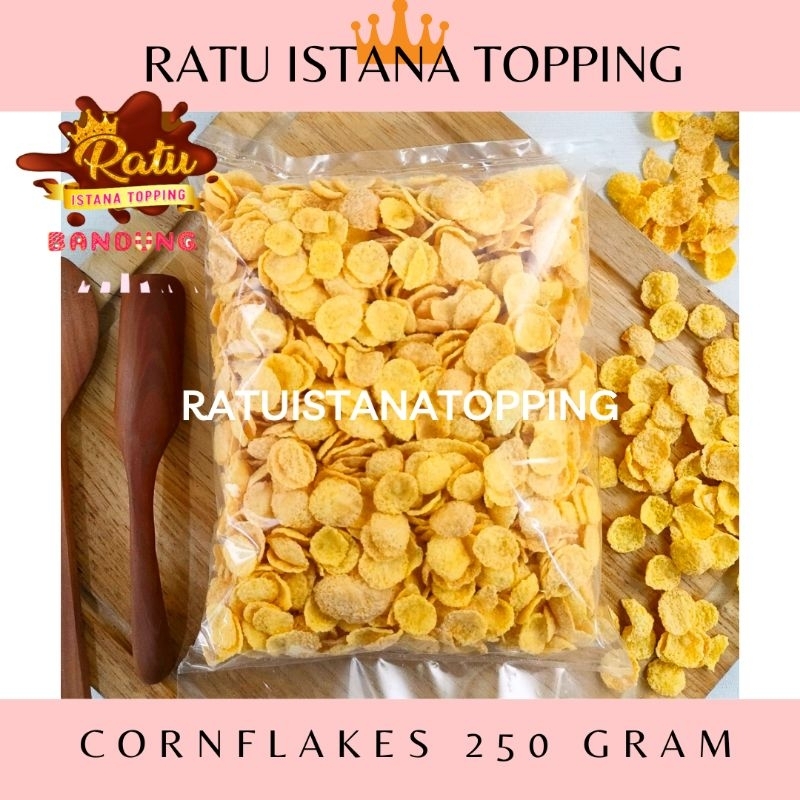 

CORNFLAKES ORIGINAL 250 GR REPACK CORNFLAKE SEREAL JAGUNG CRISPY TOPPING CEREAL CORN FLAKE