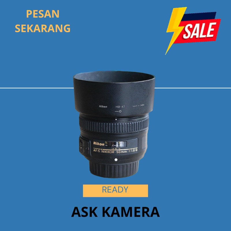 LENSA FIX 50MM F1.8 NIKON AFS NIKKOR TAJAM BOKEH