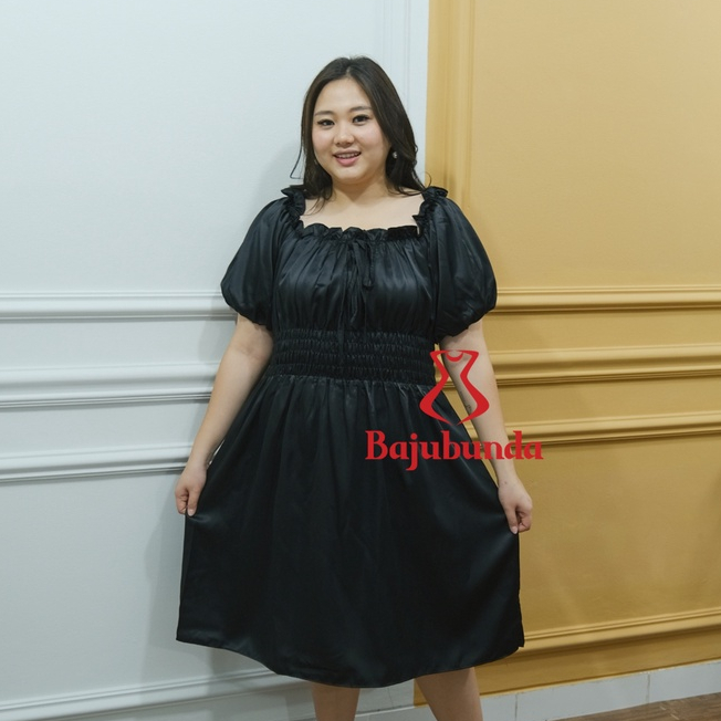 LD 130 Dress Jumbo Baju Pesta Big Size Kondangan Oversize Bajubunda ZIVA