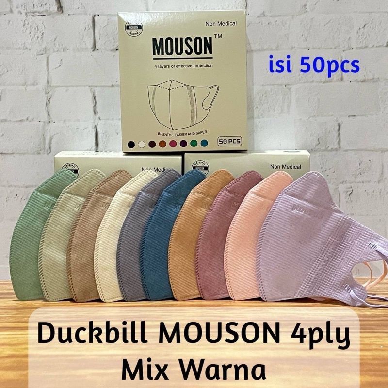 [BISA COD❗️] Masker Duckbill Warna • Duckbil Careion Gradasi • Duckbill Mouson Warna • Duckbil Mouso