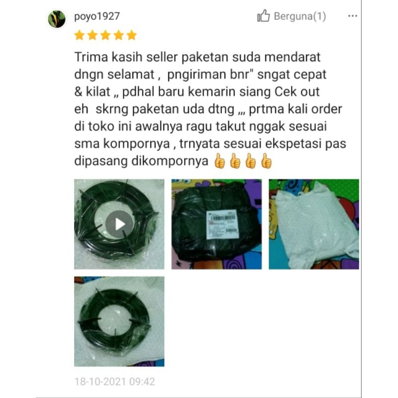 TUNGKU TATAKAN DUDUKAN KOMPOR QUANTUM  KAKI 5 KUALITAS SUPER TEBAL