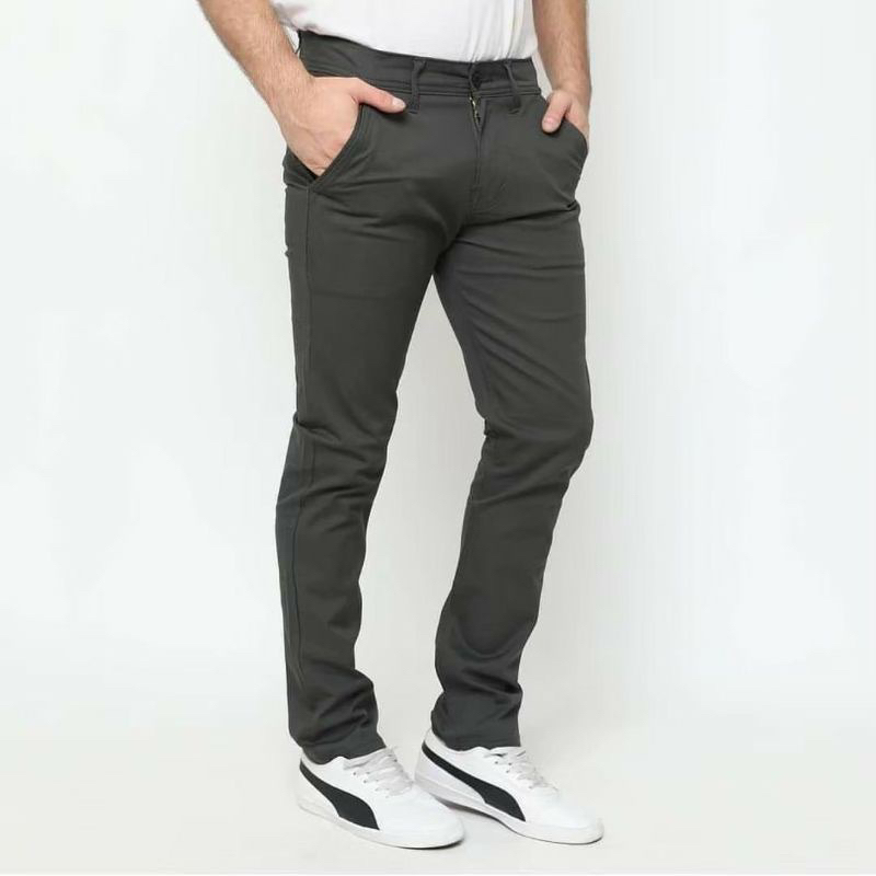 Chuan - CELANA CHINO Panjang Pria Slimfit casual formal chinos cowok jumbo ukuran 27 sampai 50