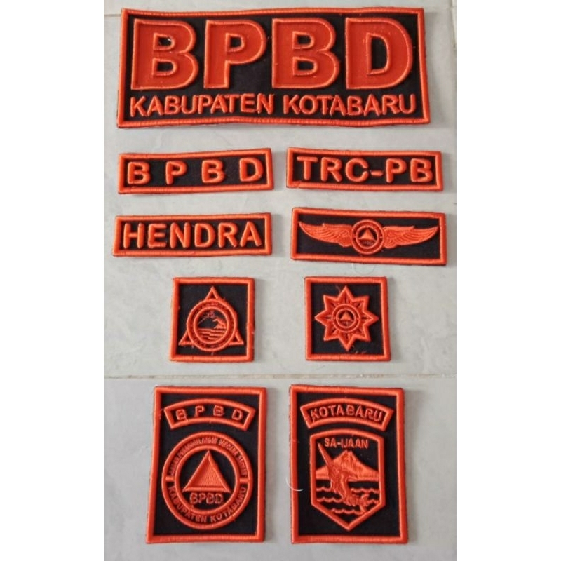 LAMBANG BPBD BORDIR TIMBUL