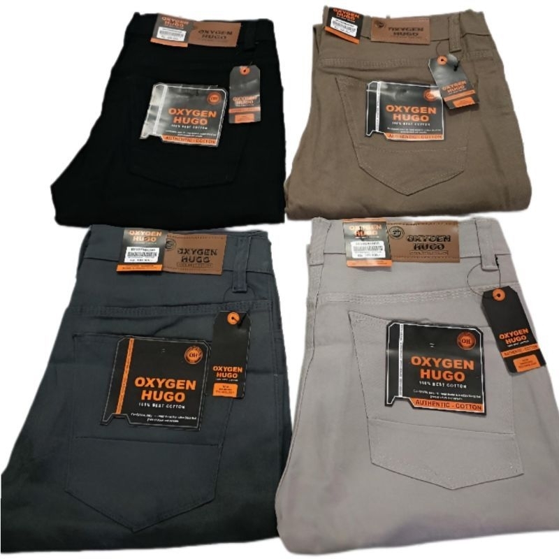 Celana Panjang Katun Twill // Celana Panjang Oxygen Hugo