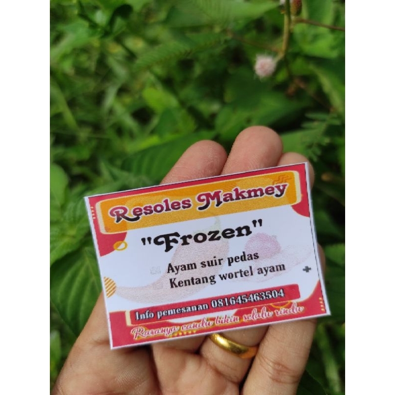

STIKER/LEBEL/LOGO MAKANAN resoles bisa reques sesuai keinginan