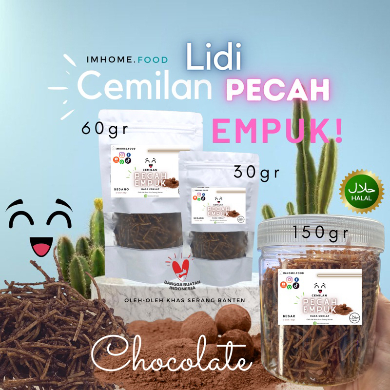 

Cemilan Kiloan Pecah Empuk LIDI COKLAT IMHOME khas serang banten Snack Ringan Makanan kue kering ORI lidi lidian jadul food oleh oleh home made by order fresh manis asin pedas open reseller laris viral enak gurih lebaran tamu ulang tahun barang dagangan